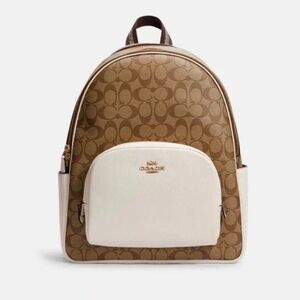 COACH Court Backpack In Signature Canvas